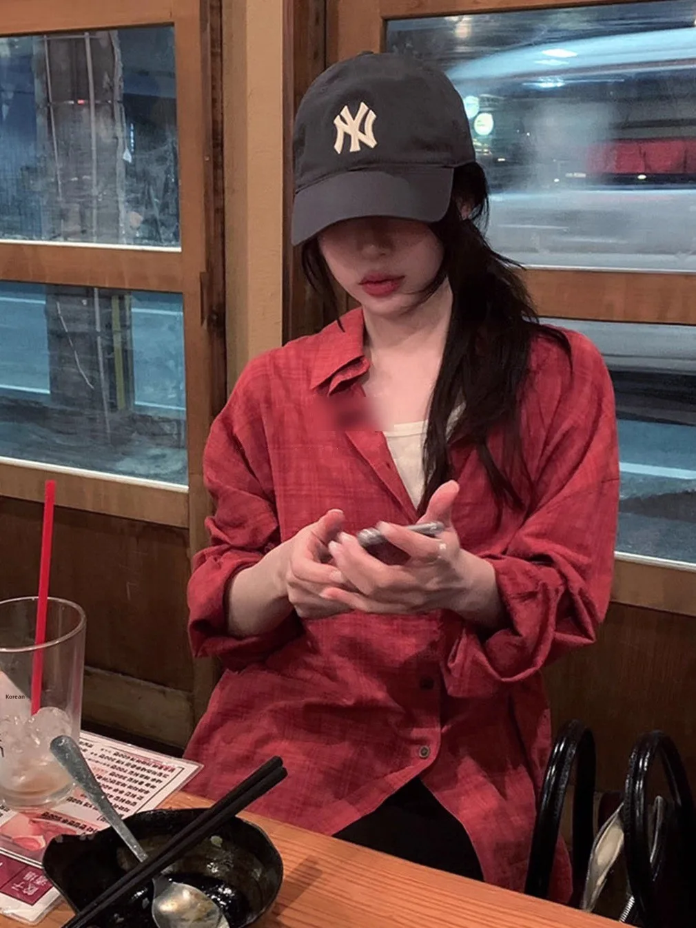 

Commuting Aosphere 25 Winter Long Sve Bubble Cotton Plaid irt Coat Women's Loose Fit Breathable Comfortable Cotton