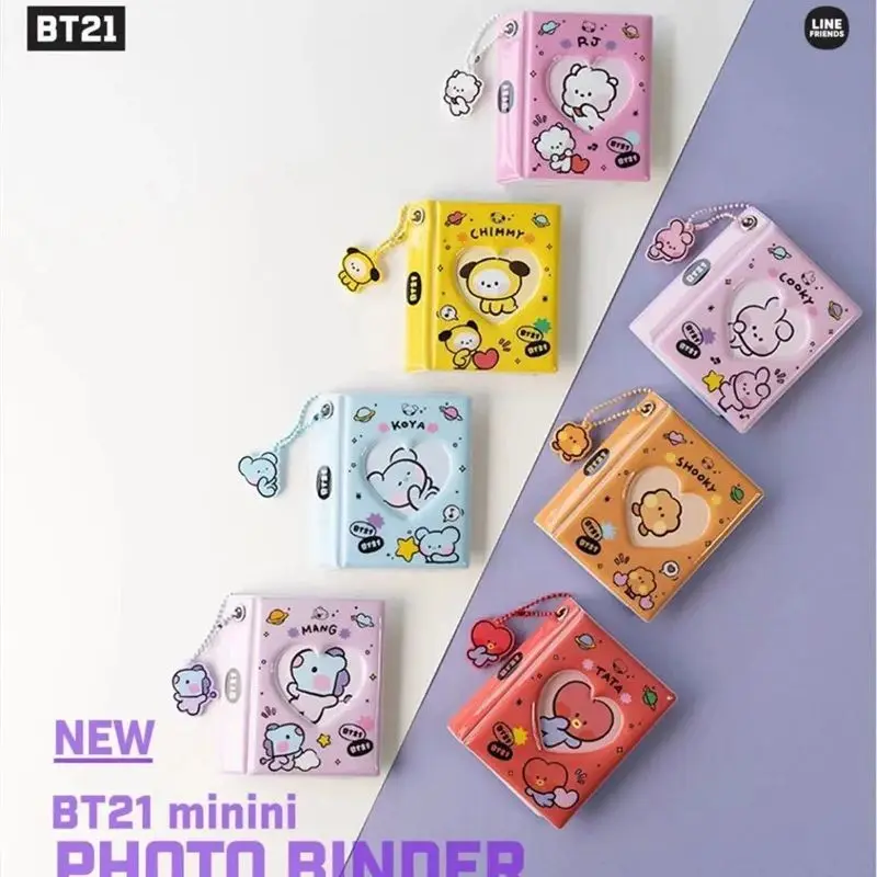 

BT21 Koya RJ Shooky Cooky Tata Chimmy Minini Album 3-inch Card Storage Book, Celebrity-themed Loose-leaf Album Fan Surrounding