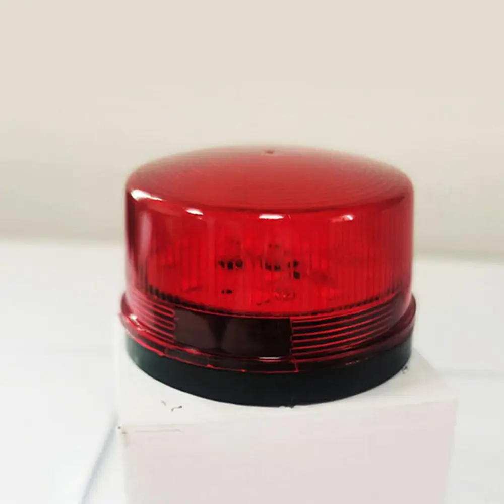 12V LED Strobe Light Red Safety Car Warning Light Universal Sensor Emergency Indication Lamp Engineering Machinery