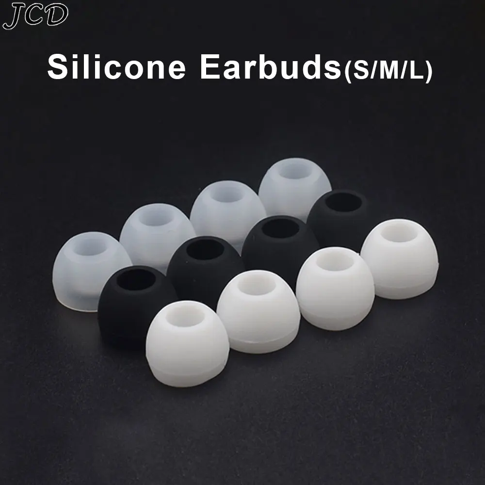 

JCD 3Pairs Silicone Rubber Earplug Ear Pads Universal In-ear Earphone Headphone Replacement Earbud Earplug Pads Cushion