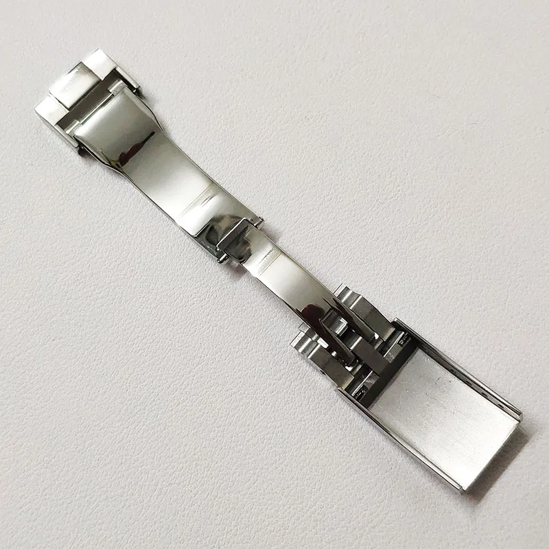 18Mm Opvouwbare Veiligheidsgesp Massief 316l Roestvrij Staal Past 20Mm Brede Yachty Dtn Horloges Rubber Of Metalen Bandjes Gesp Accessoires