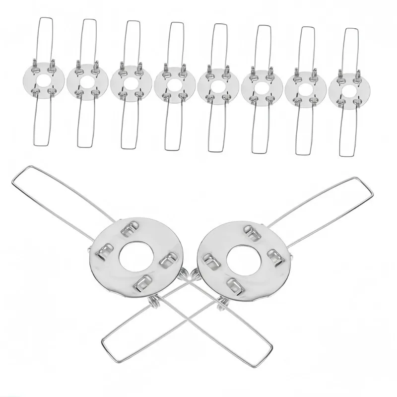 6 pcs 120mm Metal Spring Clamps, Easy Snap-On Install for Lamp Fixture Repair, Multipurpose, Versatile