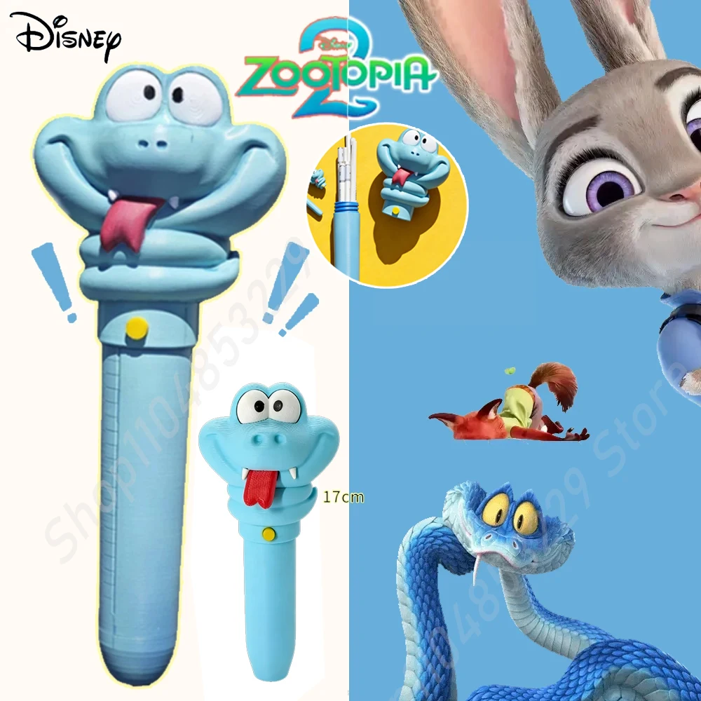 ディズニー ズートピア 2 ゲイリー スネーク ペンホルダー & ライティングペン (ニック/ジュディ/ゲイリー スネーク ペンダント付き) — クリスマス/誕生日プレゼントに最適