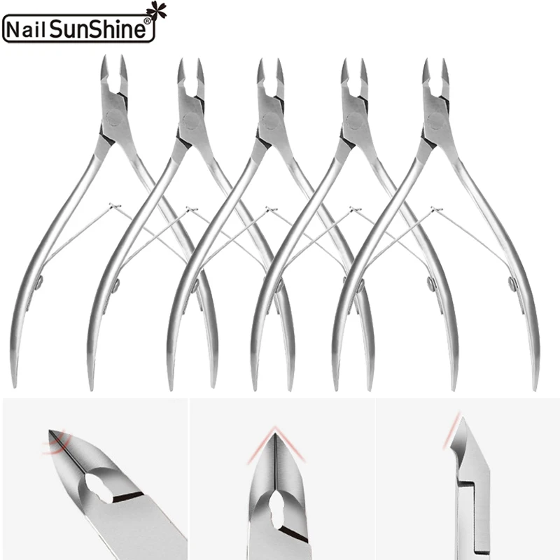 1/5 Pcs Toenail Fingernail Cuticle Nippper Professional Nail Clipper Manicure Cutter Scissoris Stainless Steel  Trimmer Tools