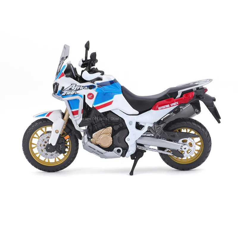 Bburago 1:18 simulation alloy motorcycle Honda Africa Twin Adventure authorized  model toy car gift collection