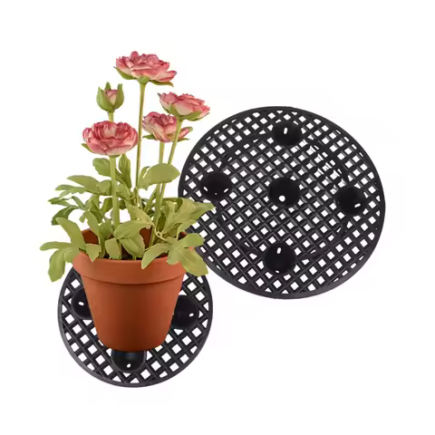 1Pc Heavy Duty Plant Pot Elevator Stand 20/30/40cm with Saucer to Prevent Rot And Damage for Patio Deck Floor