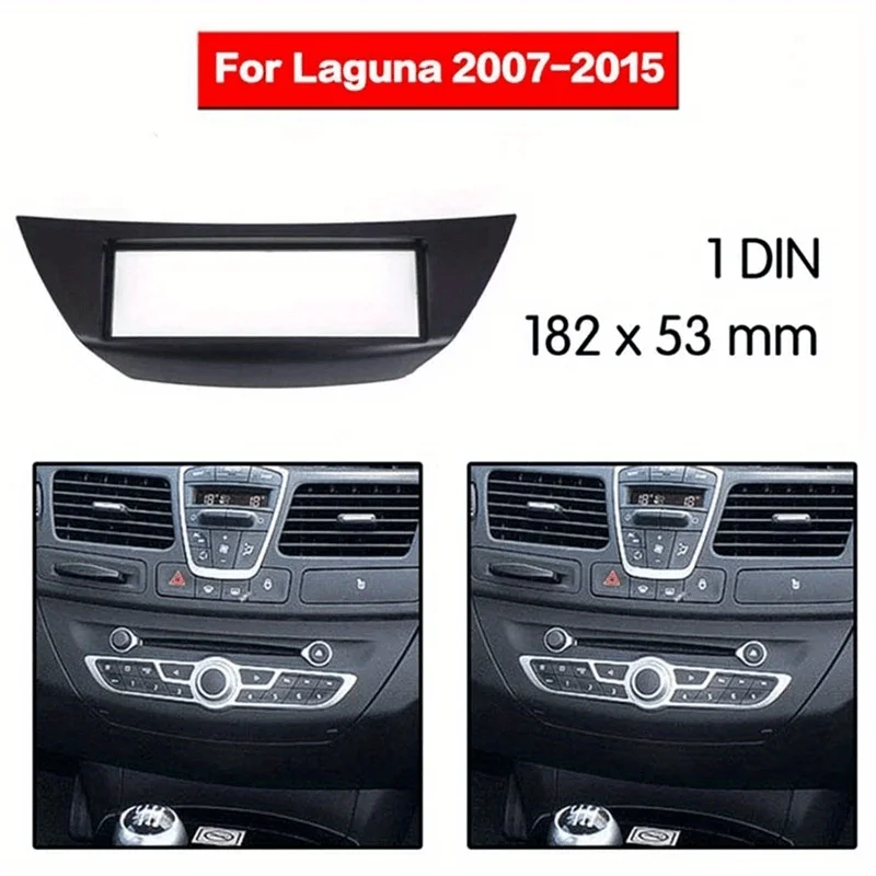 

Автомобильный радиоприемник 1 Din для Renault Laguna III 2007, DVD стерео CD-панель, комплект приборной панели, отделка лицевой панели, рамка черного цвета
