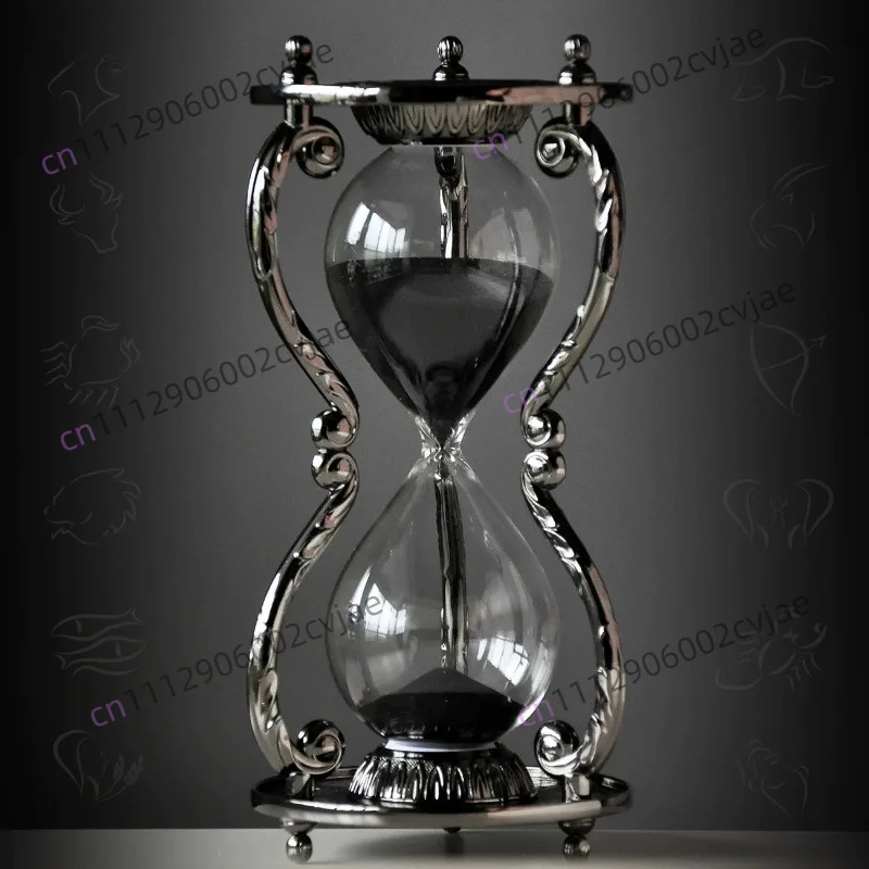 Metal Twelve Constellations 30 Minutes Hourglasses Timer Men's Girlfriend Best Gift Creative Home Decor Hourglass Timer