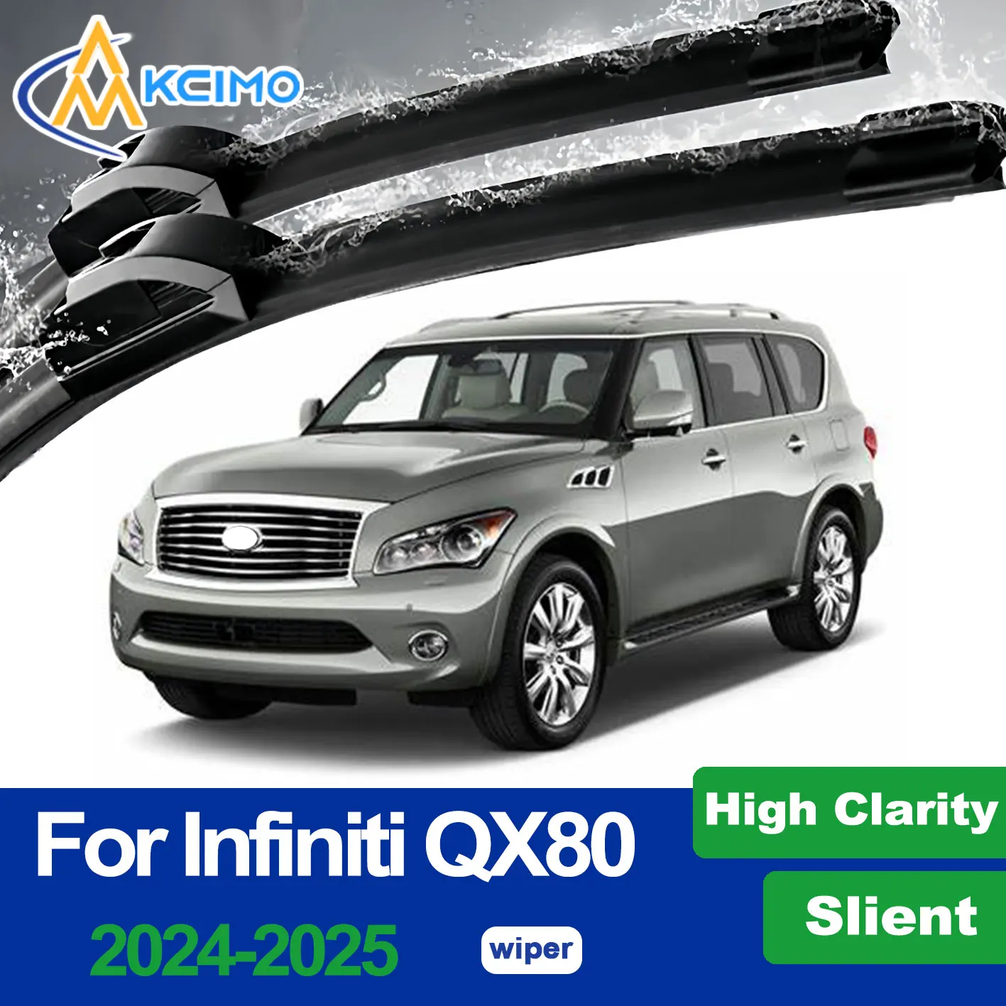 

Quiet Beam Wiper Blades Model Y 2pcs Windscreen Window Car Accessories For Infiniti QX80 2024 2025
