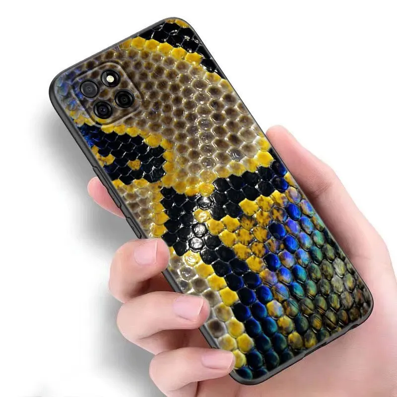 Python Snake Pattern Case For Samsung A13 A22 A24 A32 4G A14 A23 A25 A34 A52S A53 A54 A73 5G A11 A12 A31 A33 A50 A51 A70 A71 A72