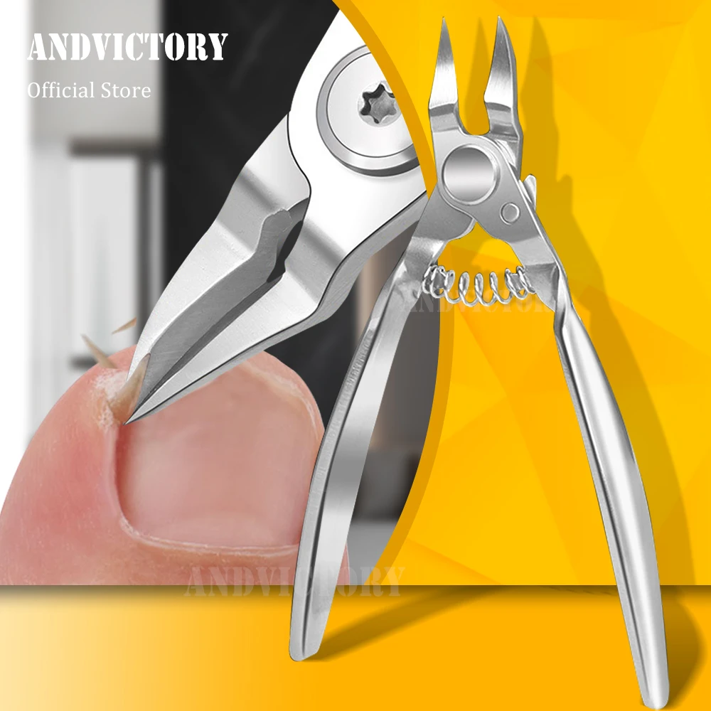 

Home Salon Safe Nail Clipper Ingrown Toenail Curved Blade Compact Heavy Duty Stainless Steel Professional Precise Cutting Edge