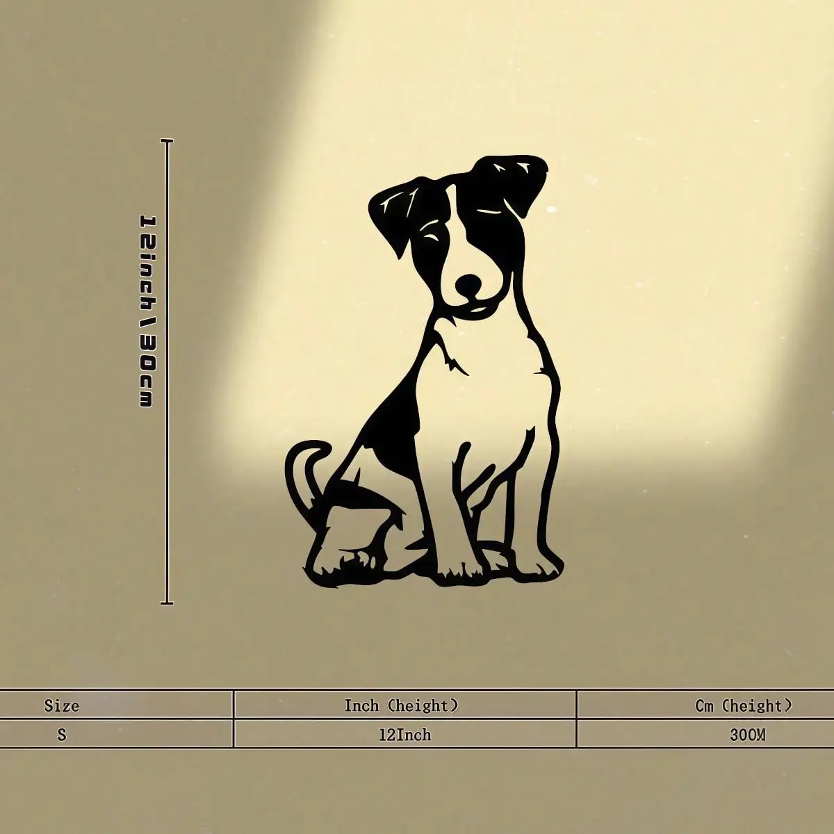 Powder-Coated Jack Russell Terrier Iron Wall Decor, Gift for Pet Lovers