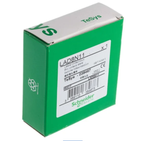 LAD8N11 Auxiliary contact block 1NO + 1NC, side mounting, screw terminals