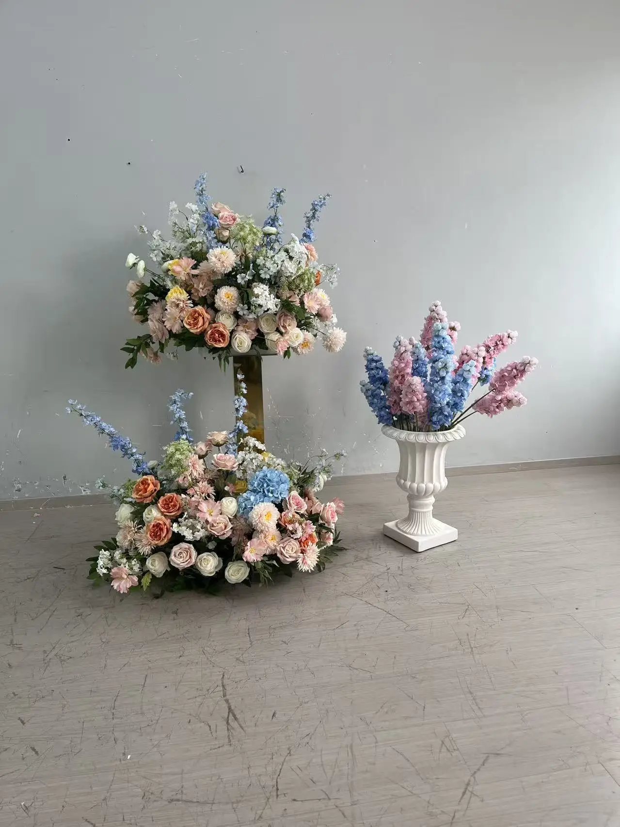 Künstliche Blumenreihe für Hochzeitsgang, Blumenarrangement, Kunstblumenball, Hintergrunddekoration, Bühnen- und Veranstaltungsdekoration für Verlobungsfeiern – Detail 1