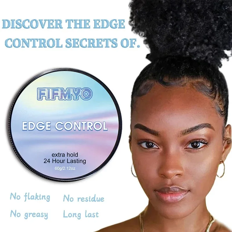 جل التحكم في حافة شمع الشعر من FIFMYO مع فرشاة تثبيت قوي، أداة مضادة للتجعد، كريم تصفيف الشعر المكسور