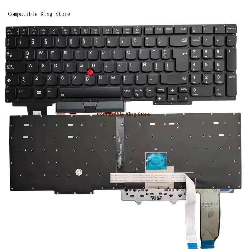 dd US/LA Language Backlight Backlit Keyboard For Lenovo Thinkpad E15 Gen2 Black Color