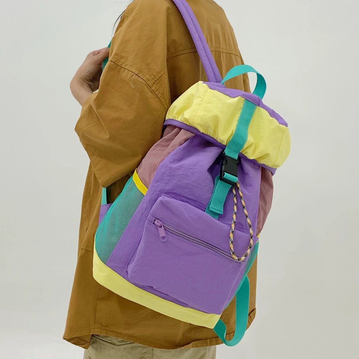 Zaino per sport all'aria aperta Nuova borsa da ciclismo da donna Zaino da viaggio Gita primaverile Borsa da alpinismo multifunzionale leggera Borsa da arrampicata Borsa da scuola per escursionismo di grande capacità