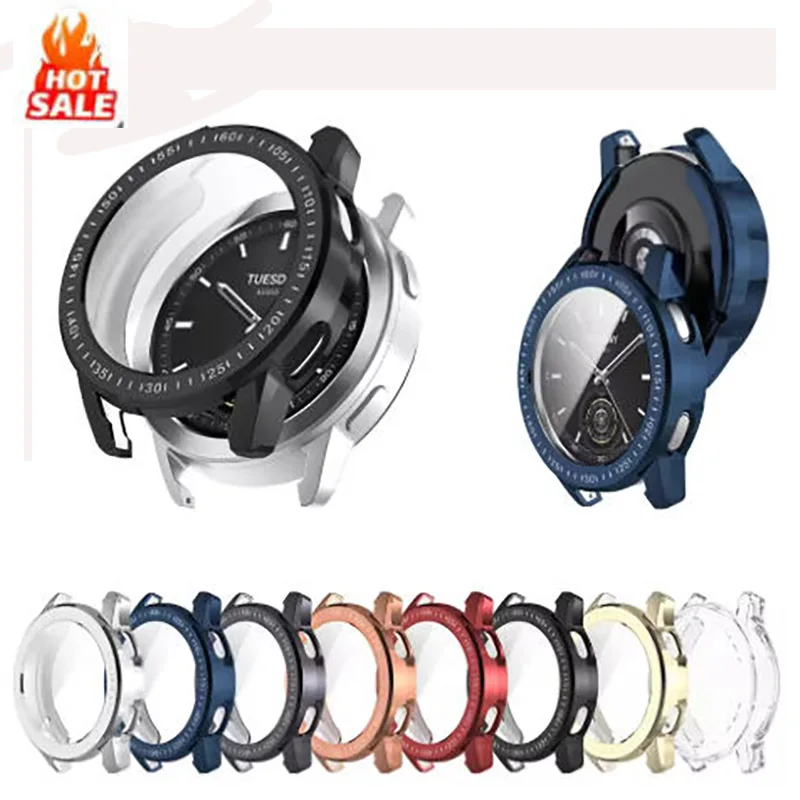 

Soft Watch Case For Xiaomi MI Watch S3 With Screen Protector Protection Shell Smart Watch Anti-drop Scratch TPU Protection Cover