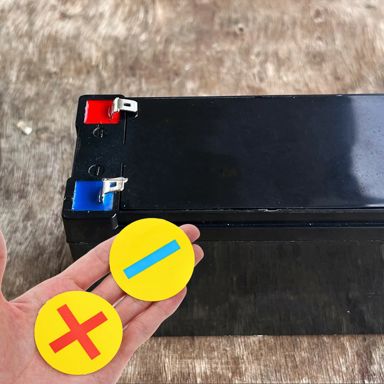 

4 Sheets Waterproof Sticker Marking Electric Label Stickers Panel Polarity Electrical Machine Decals