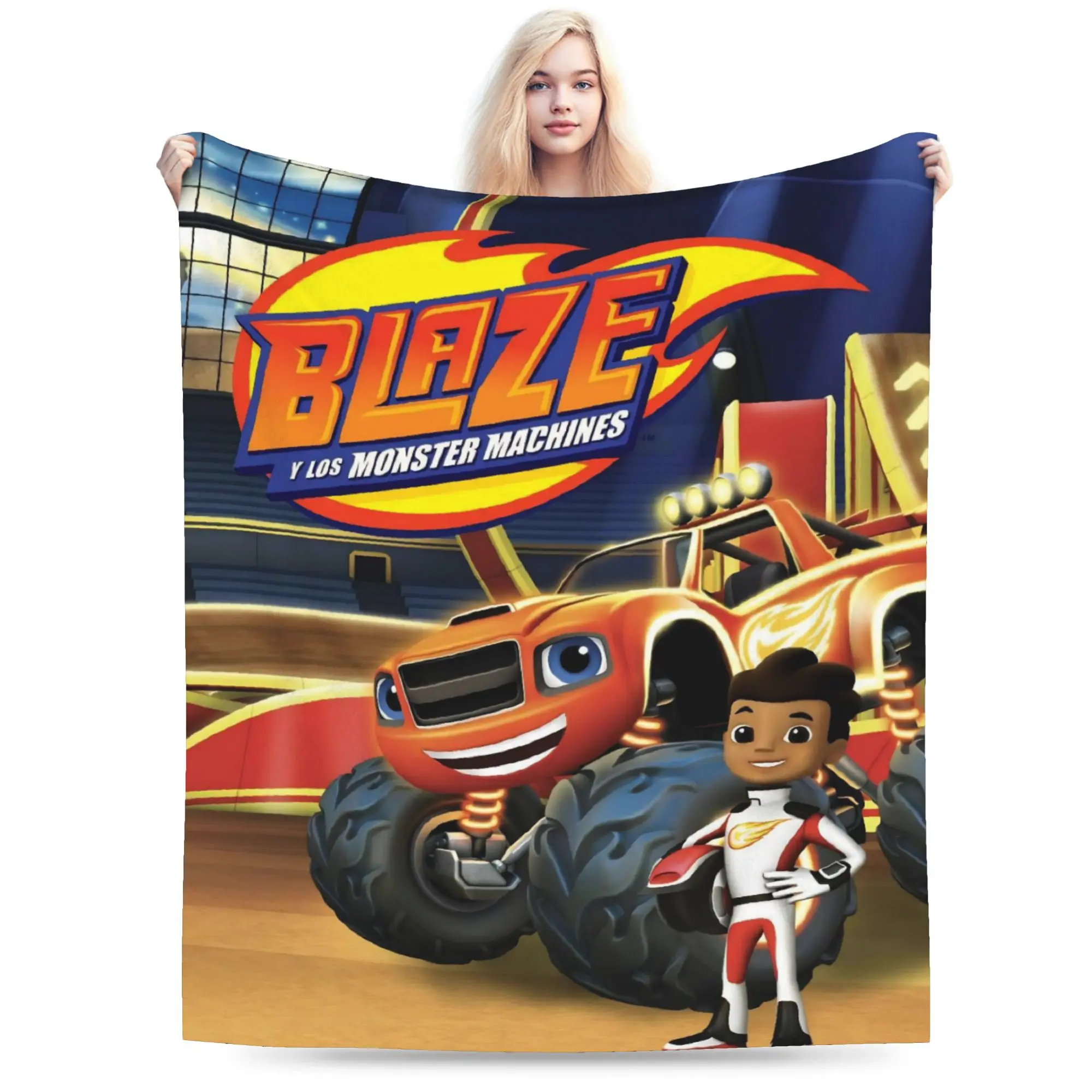 Blaze and the Monster Machines Print Blanket For Men Women Cozy Soft  Throw Blankets for Living Room 50x60 Inches Multiple Sizes