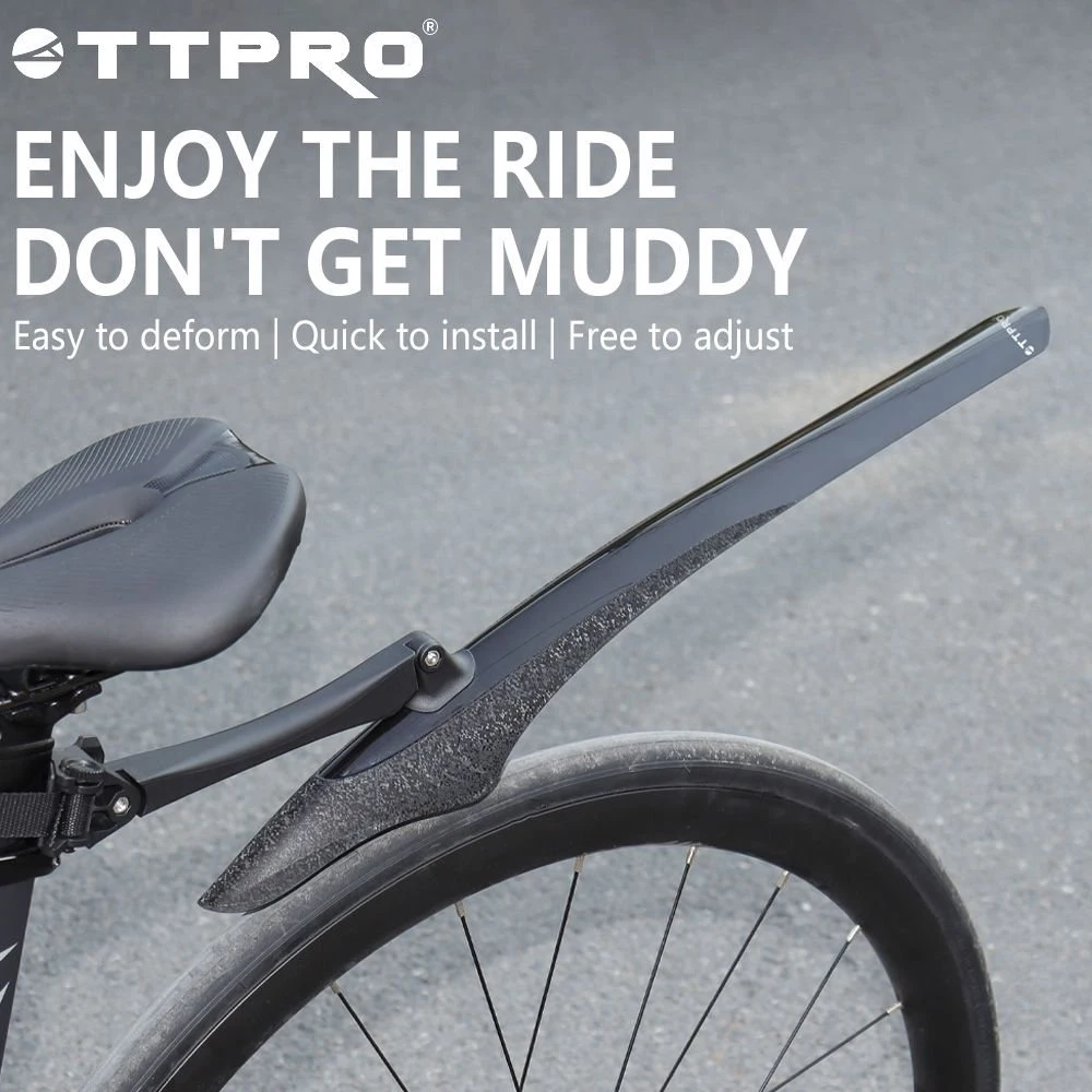 

TTPRO заднее крыло велосипеда с углеродным волокном, регулируемое крыло MTB, аксессуары для езды на шоссейном велосипеде