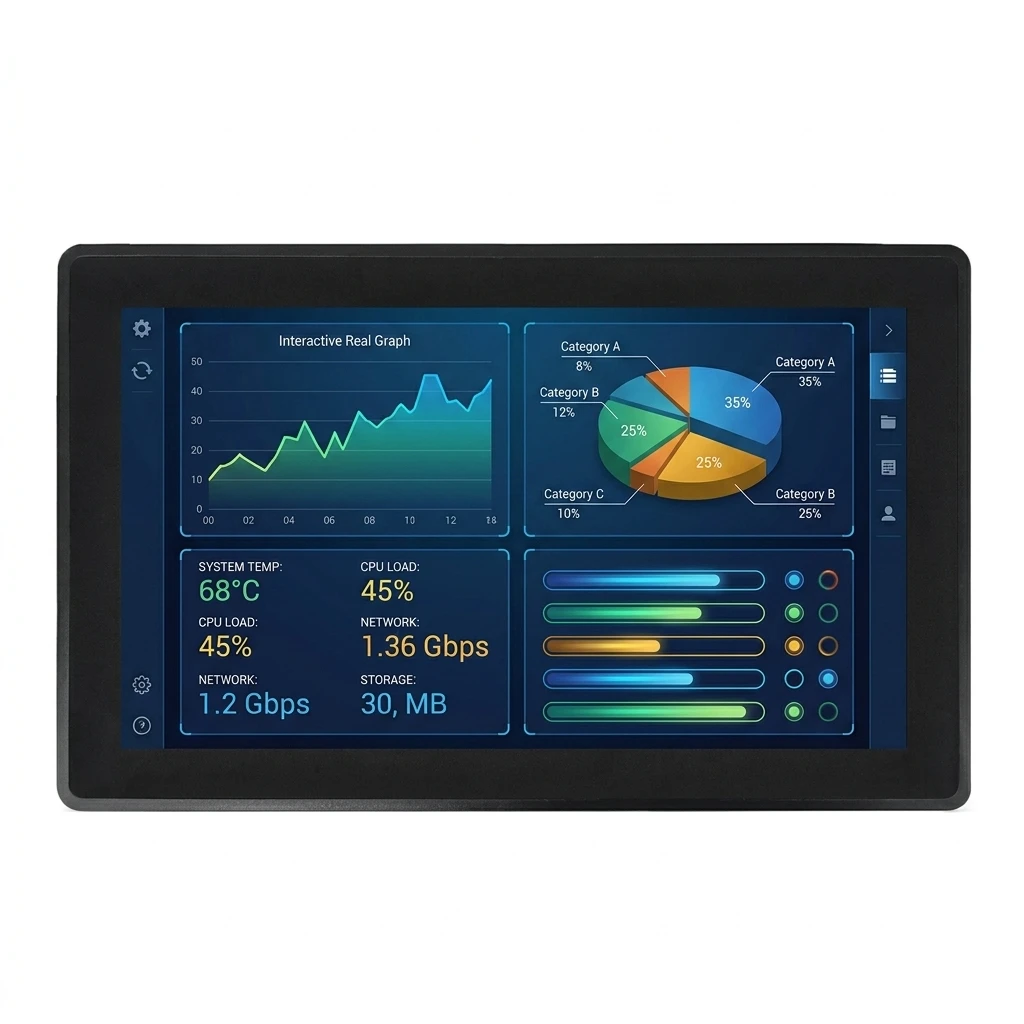 

Custom TPC-2215S 100% Flat Fronted Touch 21.5" Industrial Grade Capacitive Touch Screen Panel PC