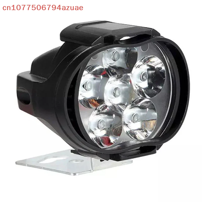 Motorcycle And Electric Vehicle LED Spotlight With Six Beads External With Switch Car Auxiliary Detection HeadlightUniversal Box