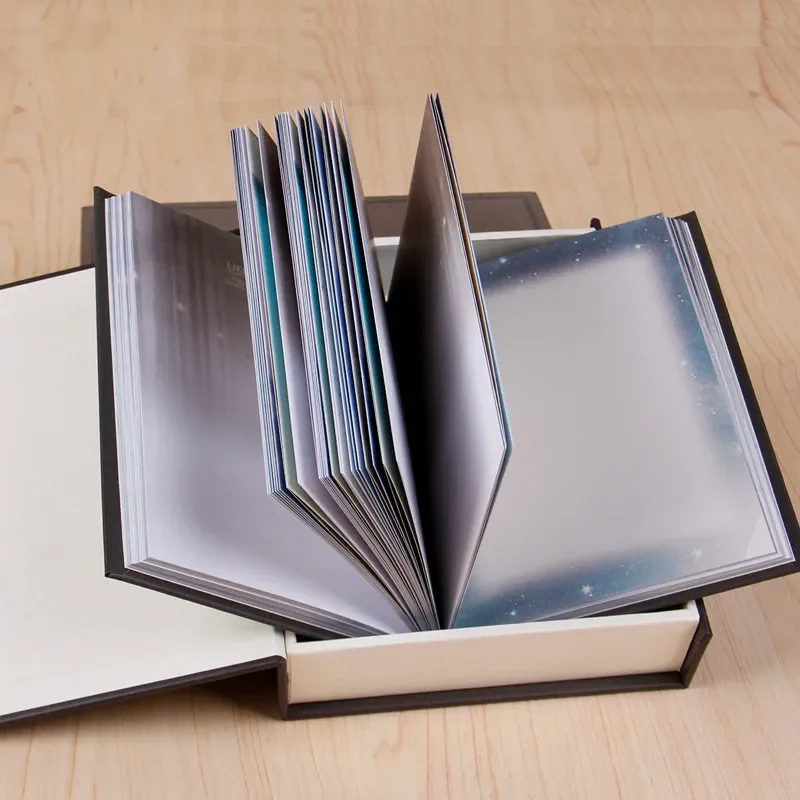 Log Book Diary Stationery Gift Box Packag Creative Color Page with Lock Notebook"like Dream"diary Book Cute Function Planner