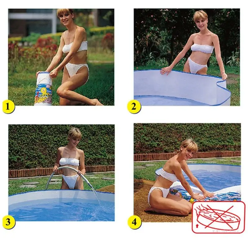 1Set Backyard Swimming Pool Interactive Water Playing Pool Pet Paddling Pool