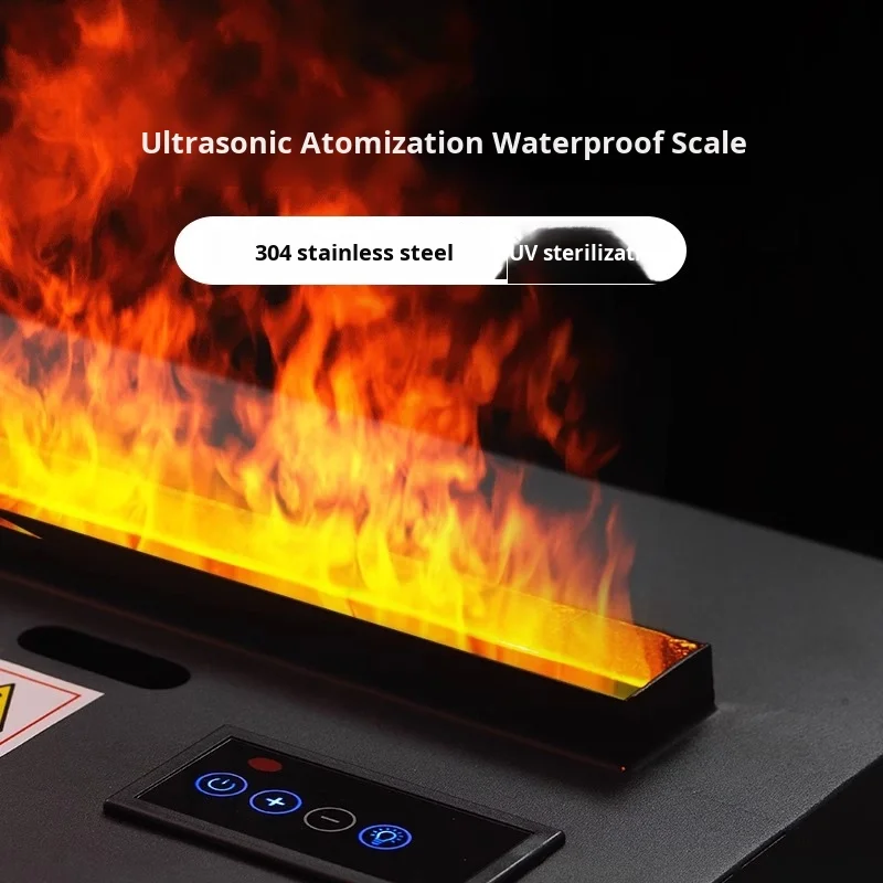 Electric Fireplace Wall-Mounted Simulated Flame Humidifier