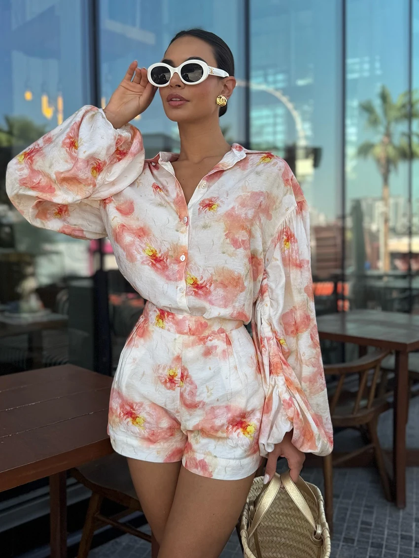 marthaqiqi-decontracte-femmes-chemise-de-nuit-2-pieces-ensemble-col-rabattu-pyjama-a-manches-longues-vetements-de-nuit-shorts-impression-femme-vetements-de-nuit-costume