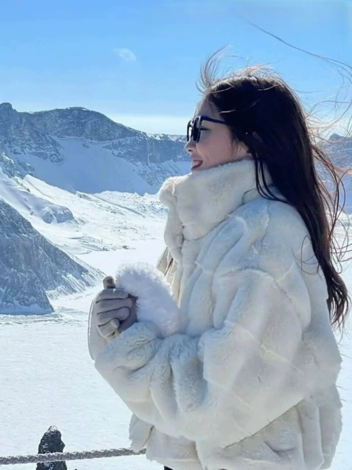 

Lamb Wool Jacket New In Outerwears Woman Shining Beautiful Harajuku Fancy Fashion Holiday Turndown Slimming European Style Girls