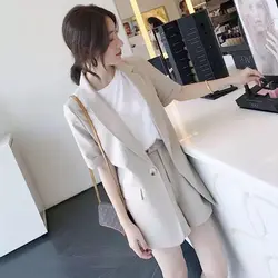 2 Piece Outfits 2024 Korean Shorts Suits Clothes Clothing Summer Cheap Women's Matching Sets Set of Two Fashion Pieces for Women