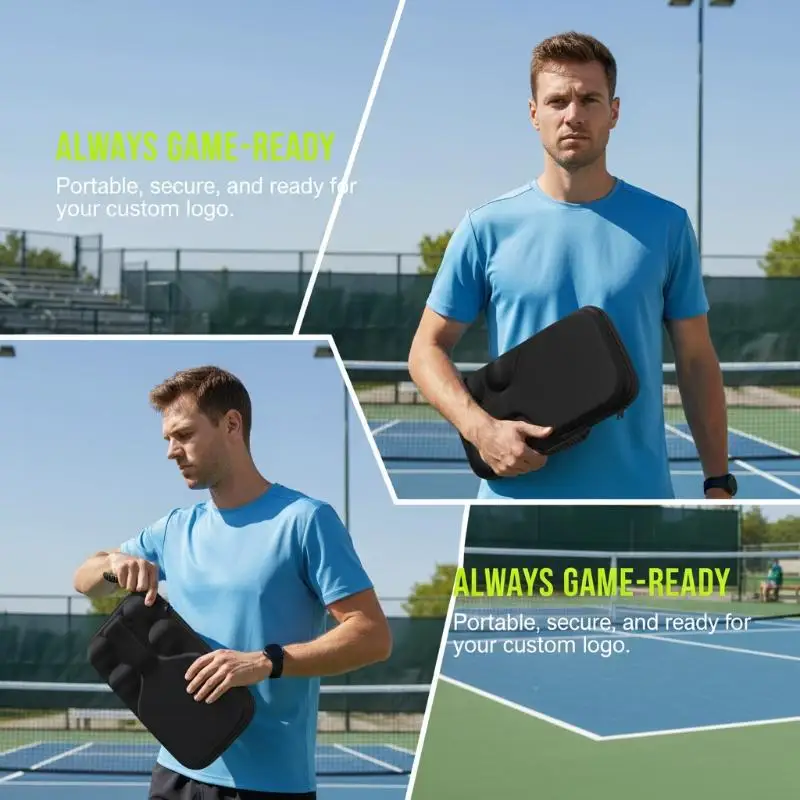 Pickleball Racket Bag Protector Fits 2 Paddles And 4 Balls For Women Men image 3