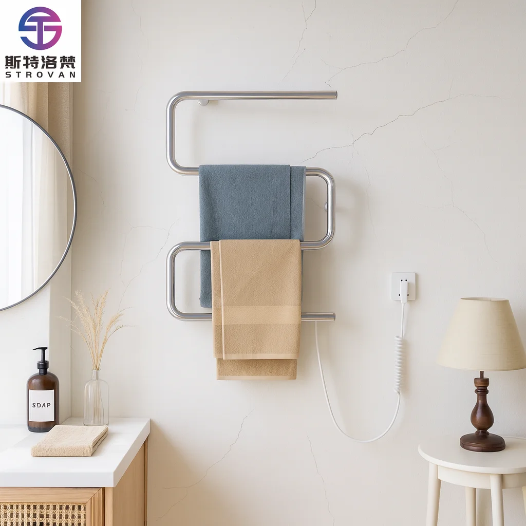 

Minimalistic Design Standard Steel Towel Warmer Electric Bathroom Heated Towel Rail Radiator Wall Mounted Electric Towel Bar