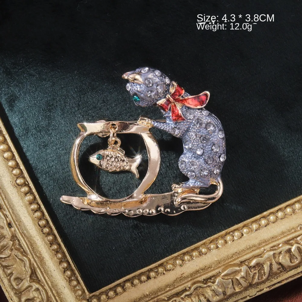 Банкетная блестящая винтажная роскошная брошь в стиле барокко