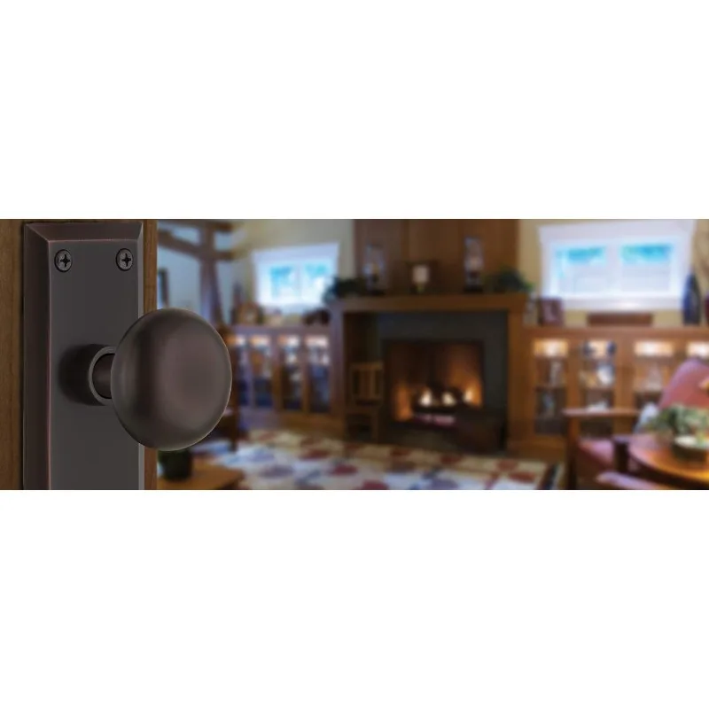 Warehouse New York Door Knob with Plate