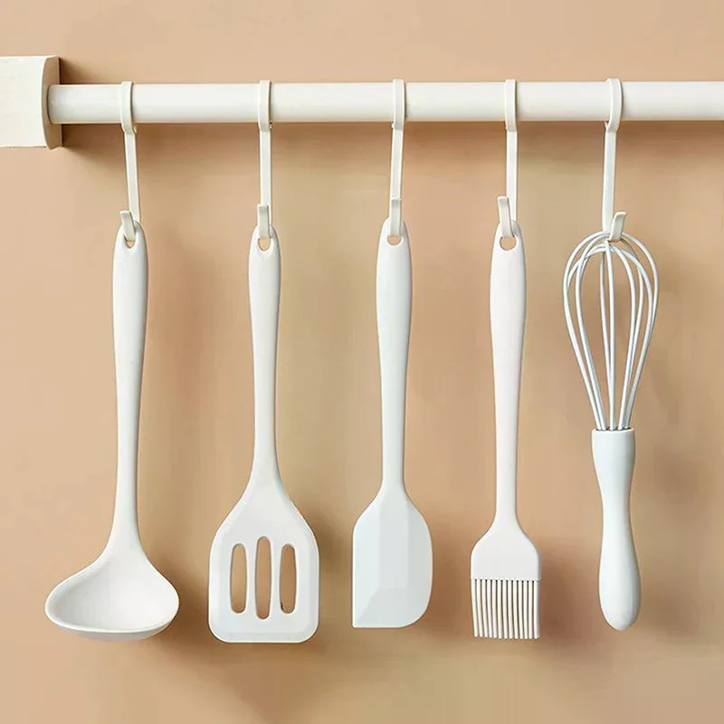 3/4/5 Pcs Silicone Baking Set Cake Cream Spatula Scraper Kitchen Household Egg Whisk Barbecue Oil Brush Gadget Kitchen Supplies