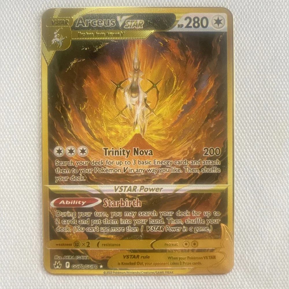 22 estilos nuevas tarjetas de Pokémon tarjetas de Pokémon de Metal dorado tarjetas de hierro duro inglés Mewtwo Pikachu Gx Charizard Vmax paquete