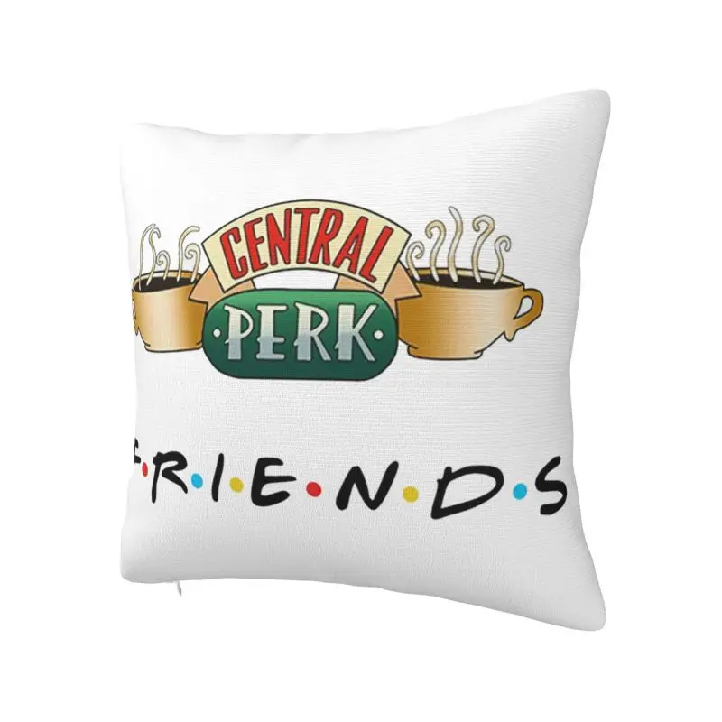 Custom Funny Friends TV Show Cushion Cover Sofa Living Room Central Perk Cafe Comic Square Pillow Cover