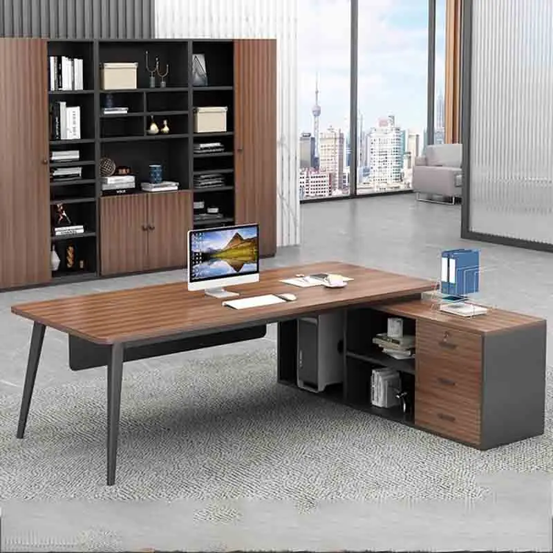 Bureau Wooden Office Desks Workbench Storage Drawers Reception Office Desks Keyboard Multifunctional Scrivania Room Furnitures