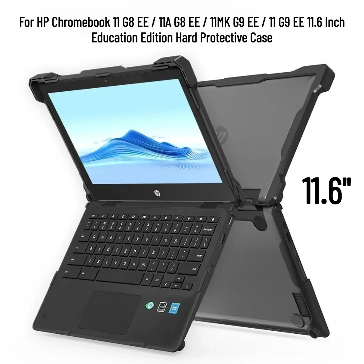 Laptop Protective Shell for HP Chromebook 11 G8 EE/ 11 G9 EE / 11MK G9 EE Education Edition 11.6 Chromebook Anti-Drop Hard Case