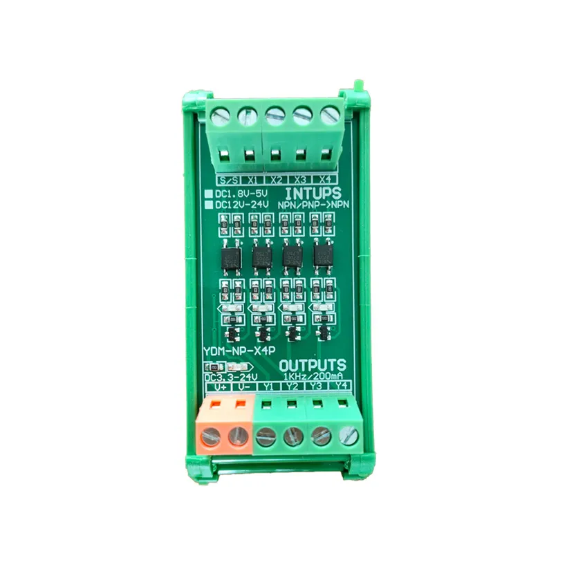 NPN to PNP or PNP to NPN Signal Level Voltage Conversion Optocoupler Isolation PLC Expansion Microcontroller Industrial Control