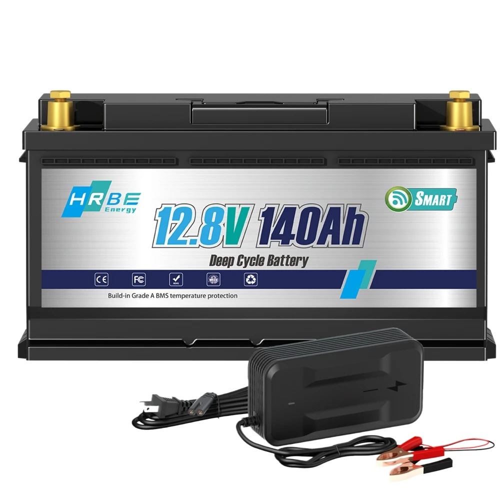 

12V 100Ah 140Ah LiFePO4 Battery Pack Built-in BMS 6000 Cycles Rechargeable Energy Storage System For RV Off-grid applications