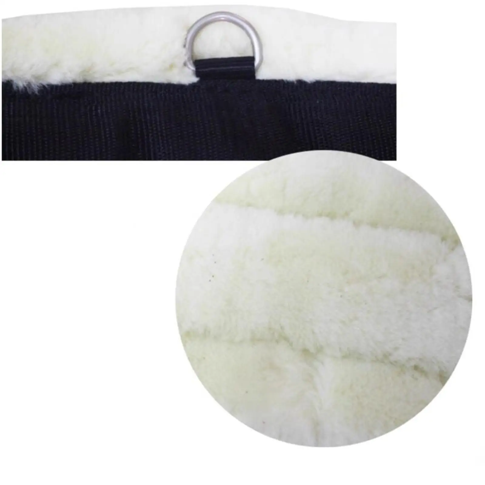 Breathable Horse Girth Flannel Non Slip Equestrian Saddle Strap Riding Gear with Stainless Steel Buckle for Training