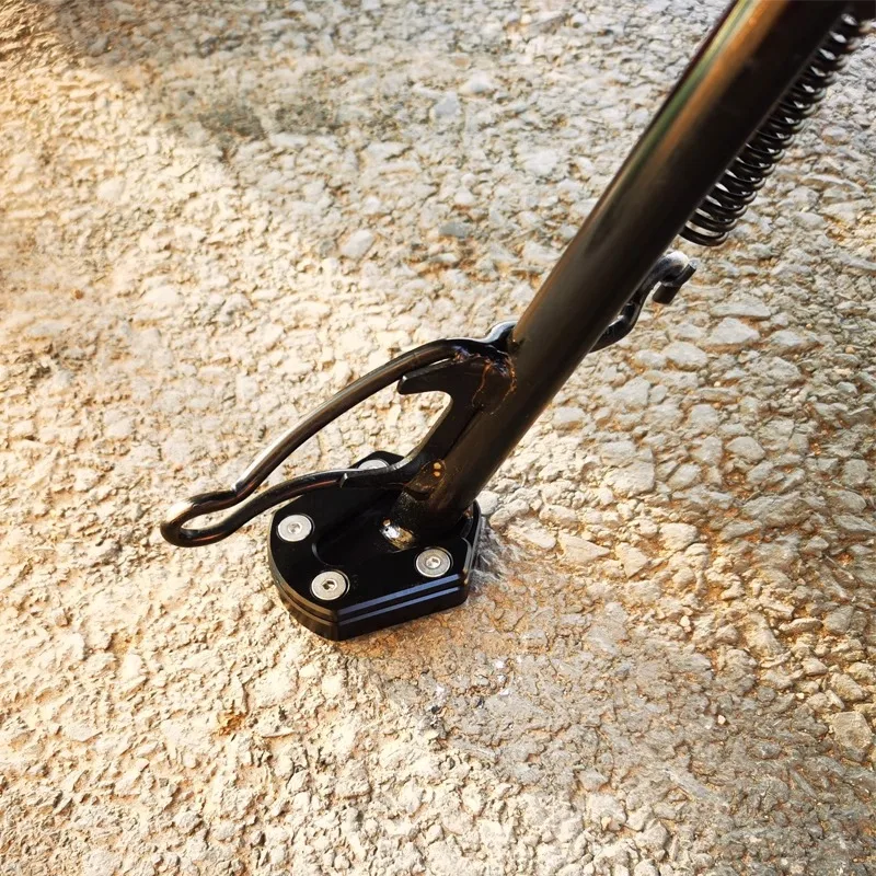 Motorcycle Kickstand Decoration For Aprilia SR GT200 Side Stand Pole Base Enlarged Pad CNC Aluminum Modification Accessories