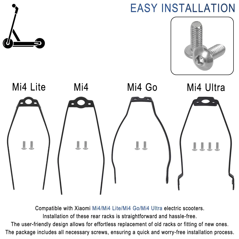 Rear Fender Aluminium Alloy Bracket With Screw For Xiaomi Mi4/Mi4 GO/4 Lite/4 Ultra Electric Scooter Rear Wheel Mudguard Support