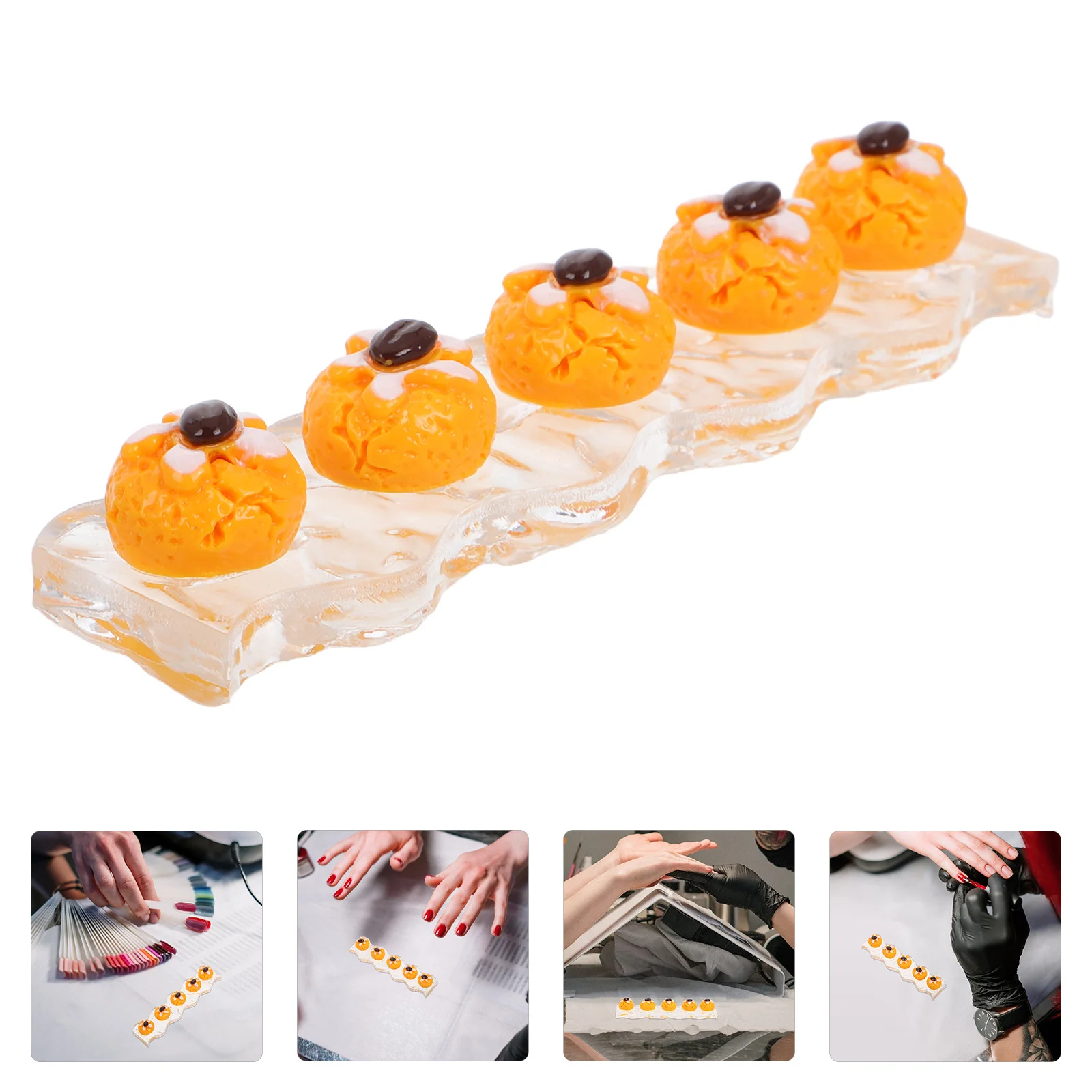 

Acrylic Brush Stand for Nail Tech Cream Puff Shaped Nail Art Holder Pen Rack Tool Organizer Storage Display Stand for Salon and