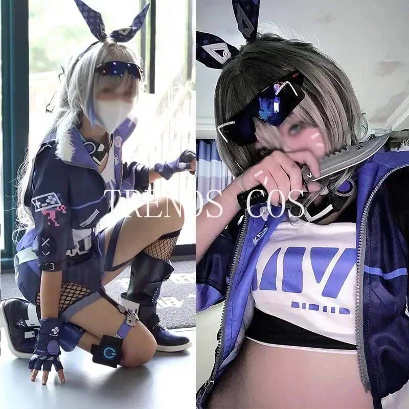 Silver Wolf cosplay costume Halloween high quality Miss Silver Wolf outfits with wig for Comic Con