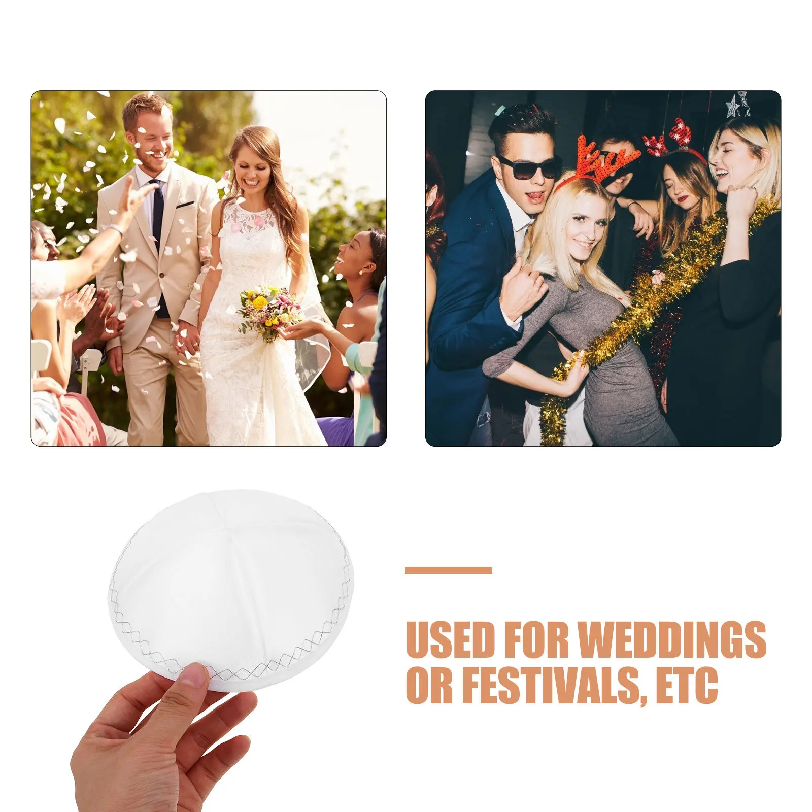 يهوديكا الأبيض كيباه الصلاة شقة يامولكي قبعة الجمجمة الدينية ميتزفه الزفاف شابات قبعة المراهقين الرجال قبعة يهودية #6